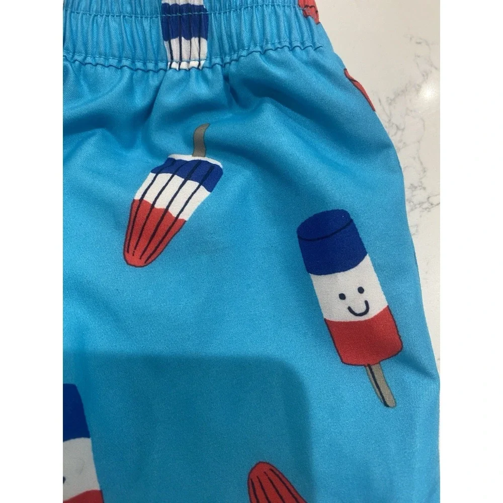 Adorable babyGap 12-18M Swim Shorts Popsicle Print 🇺🇸 Patriotic Summer Fun!‎